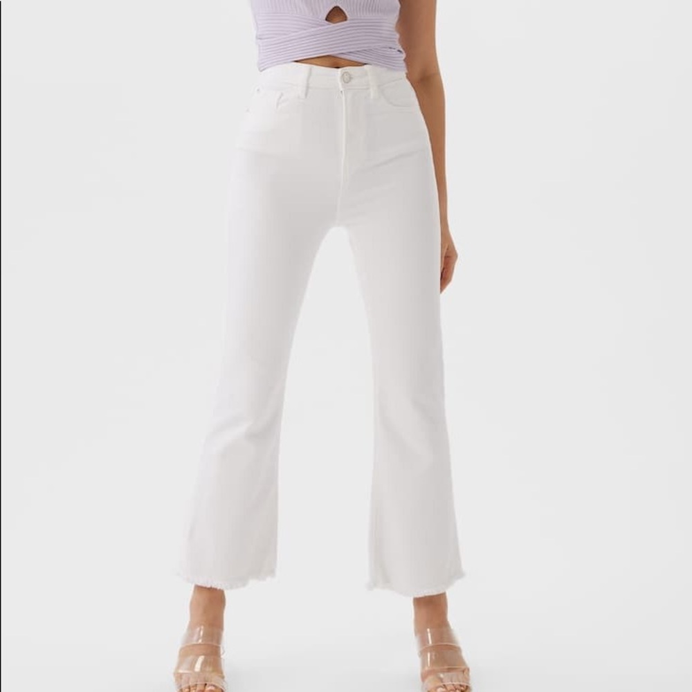 WHITE stradivarius jeans